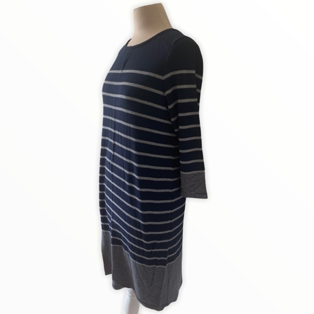 Hilary Ridley‎ striped 3/4 length sleeve dress - Picture 5 of 5